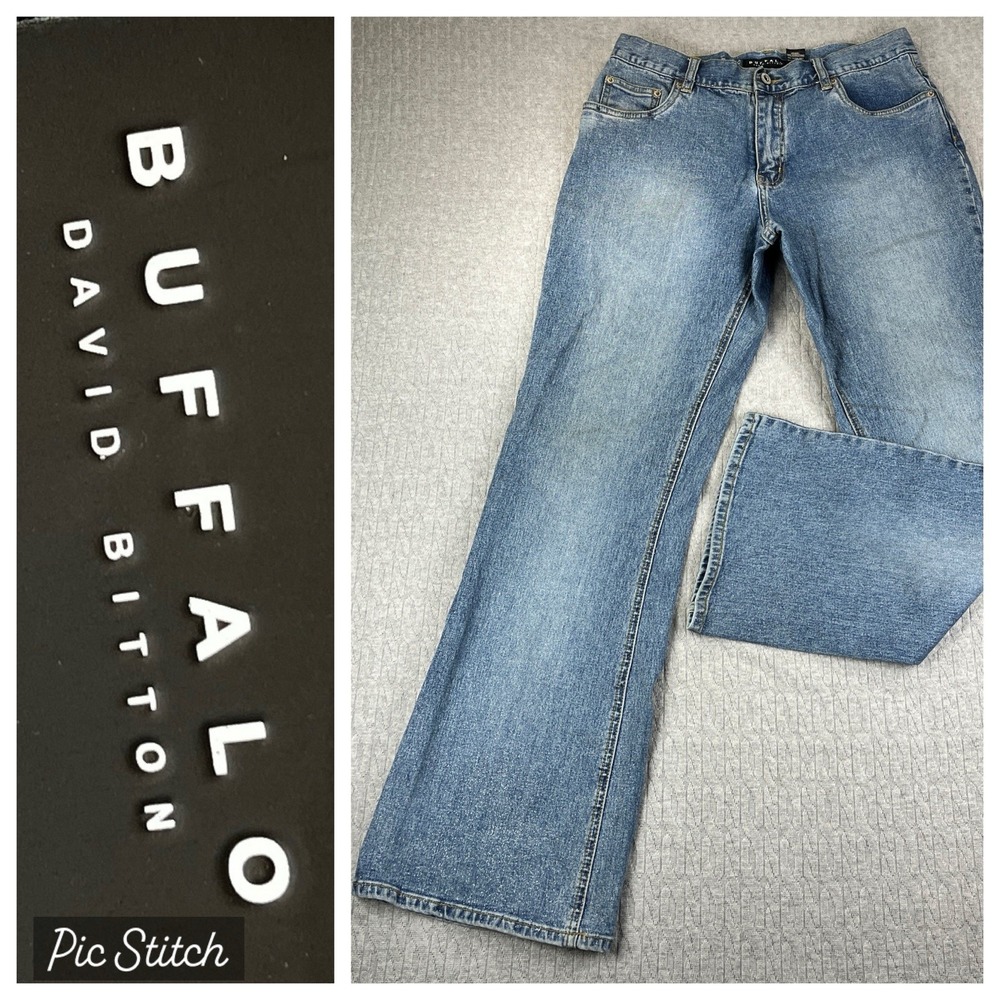 Buffalo David Bitton‎ sparkling Bootcut Jeans Women 32/28X30 high-rise